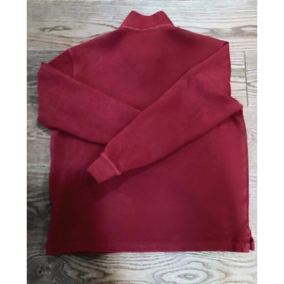 Polo Ralph Lauren Men's Maroon 1/4 Zip Pullover Sweater - Size L - Picture 5 of 5